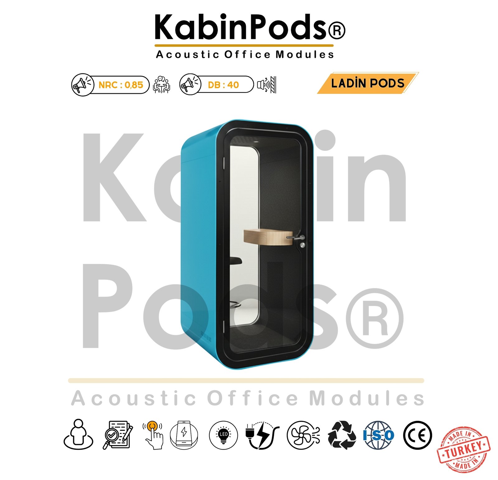 Akustik Telefon Kabini Detay - 19. Görsel - Ses Yalıtım Teknolojisi